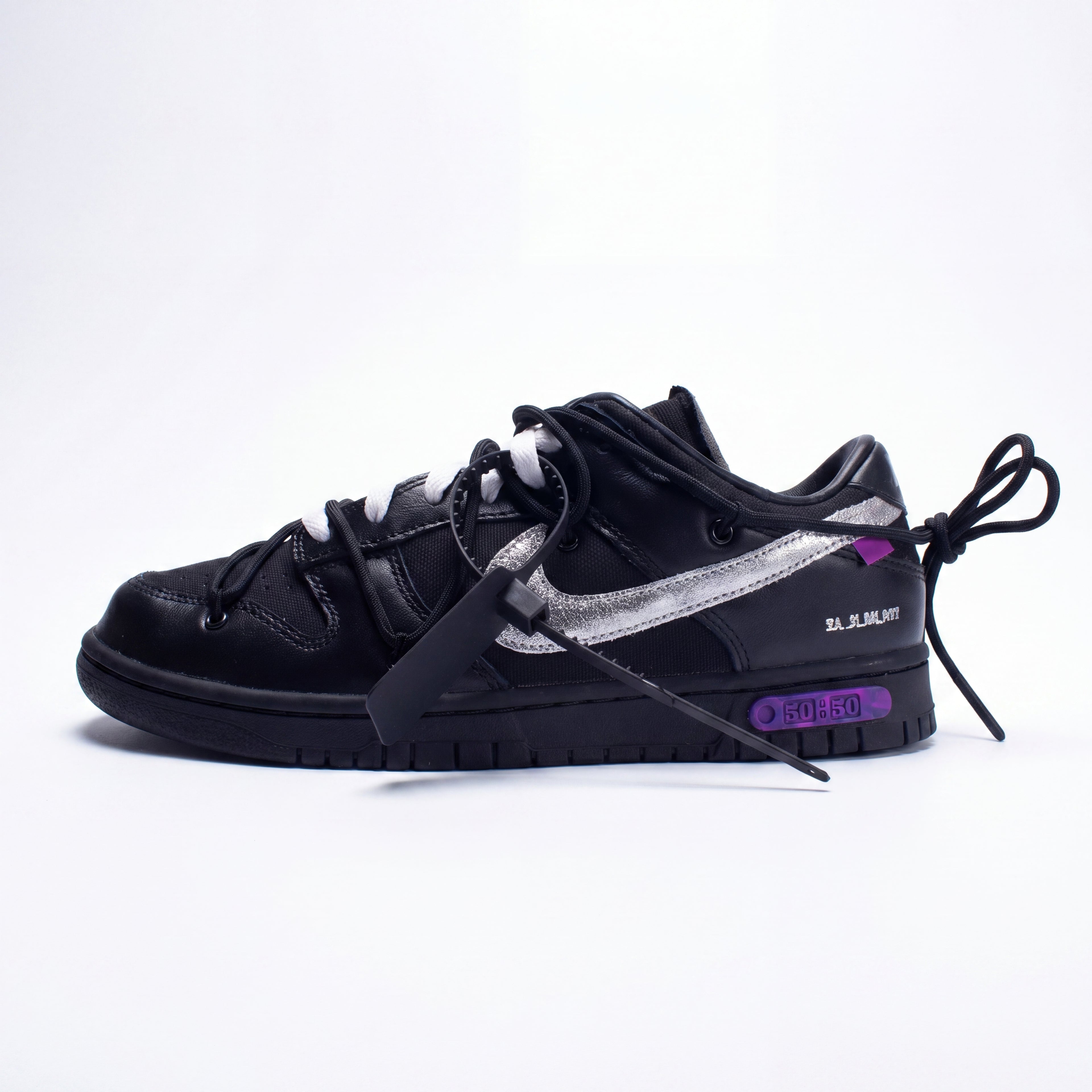 Off-White x Nike Dunk Low Lot 50 of 50 Black