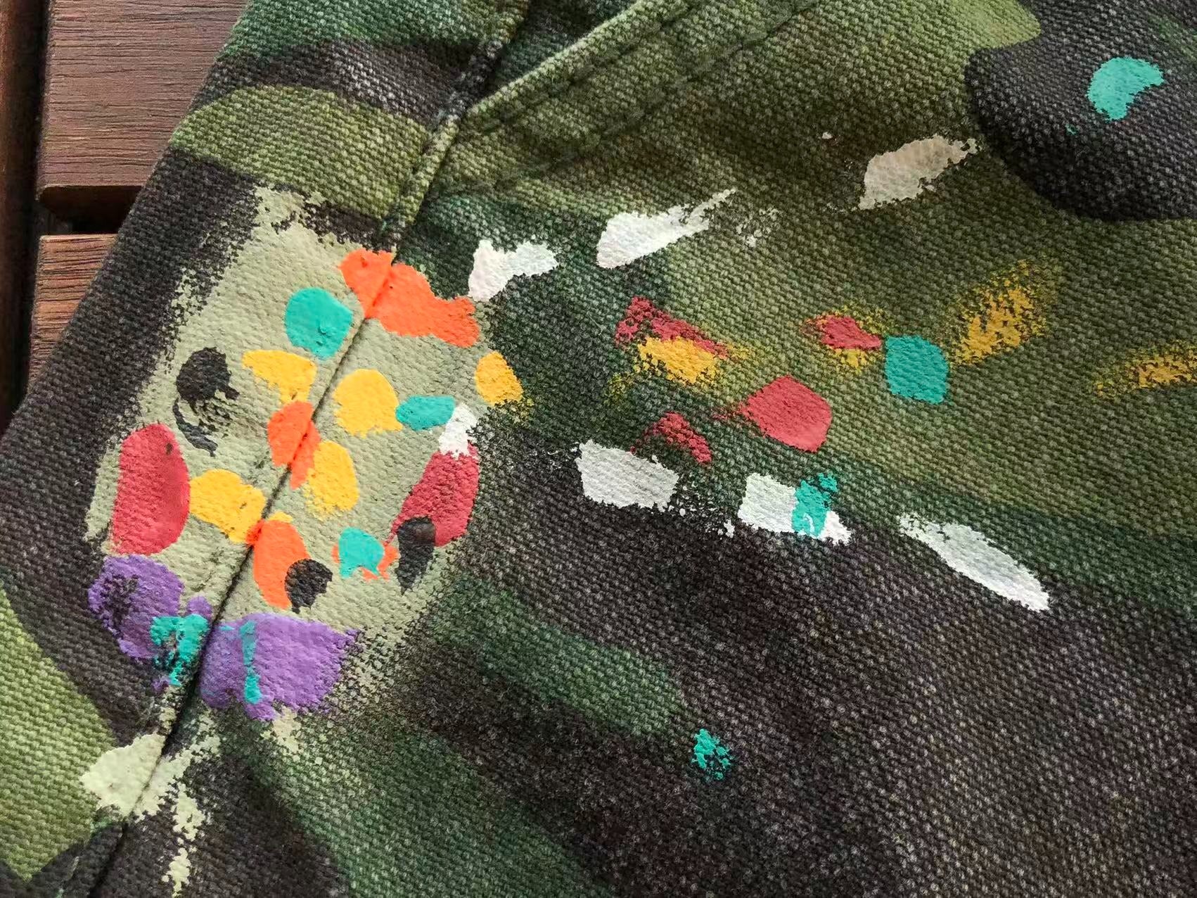 Calça Gallery dept. LA Flare Camouflage Cargo Pants