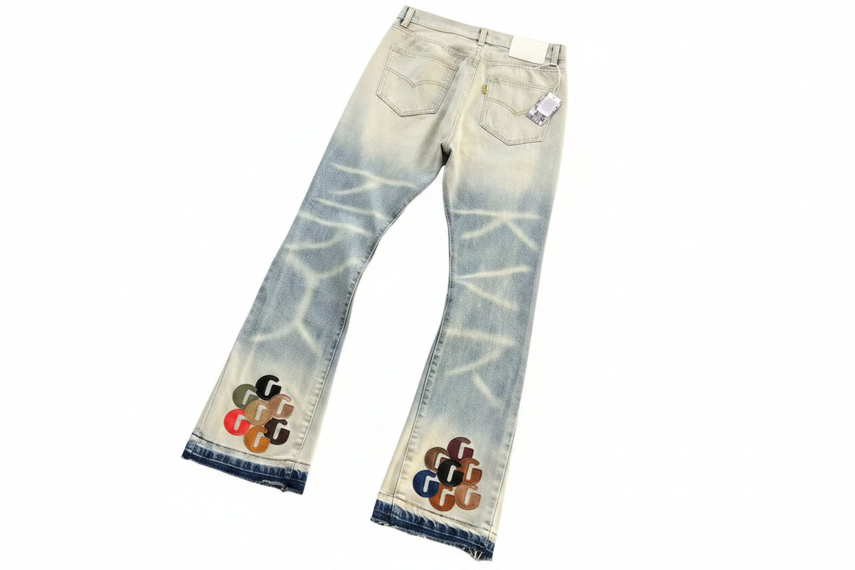 CALÇA GALLERY DEPT. G Patch Sun Faded LA Flare Jeans