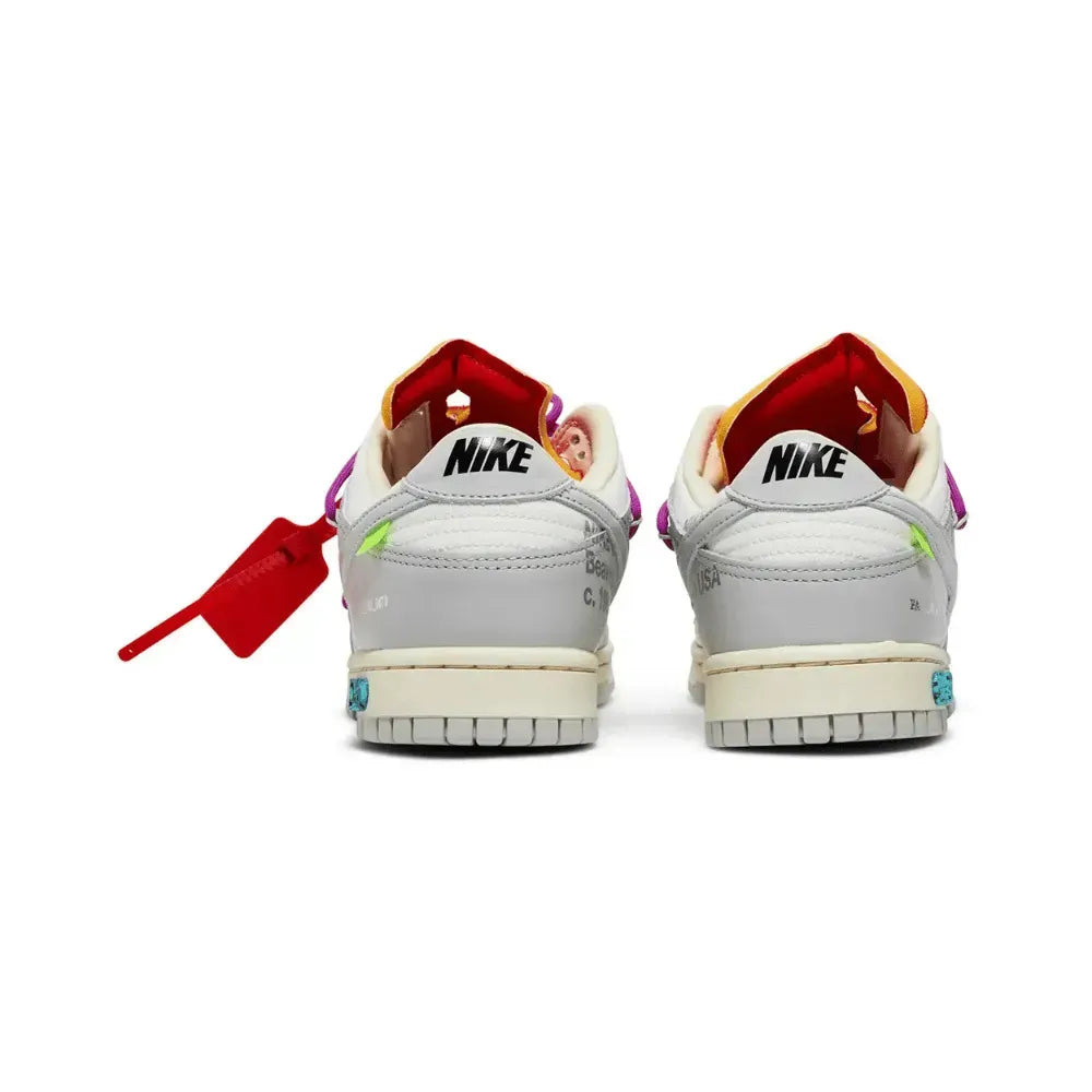 Off-White x Nike Dunk Low Lot 45 of 50 Grey