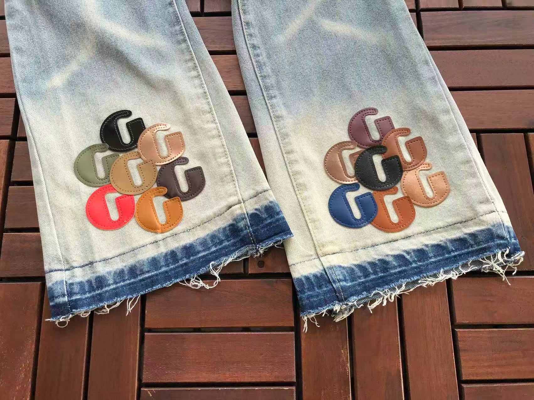 CALÇA GALLERY DEPT. G Patch Sun Faded LA Flare Jeans