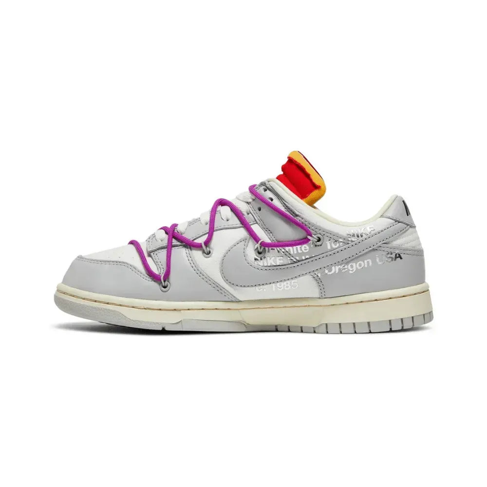 Off-White x Nike Dunk Low Lot 45 of 50 Grey